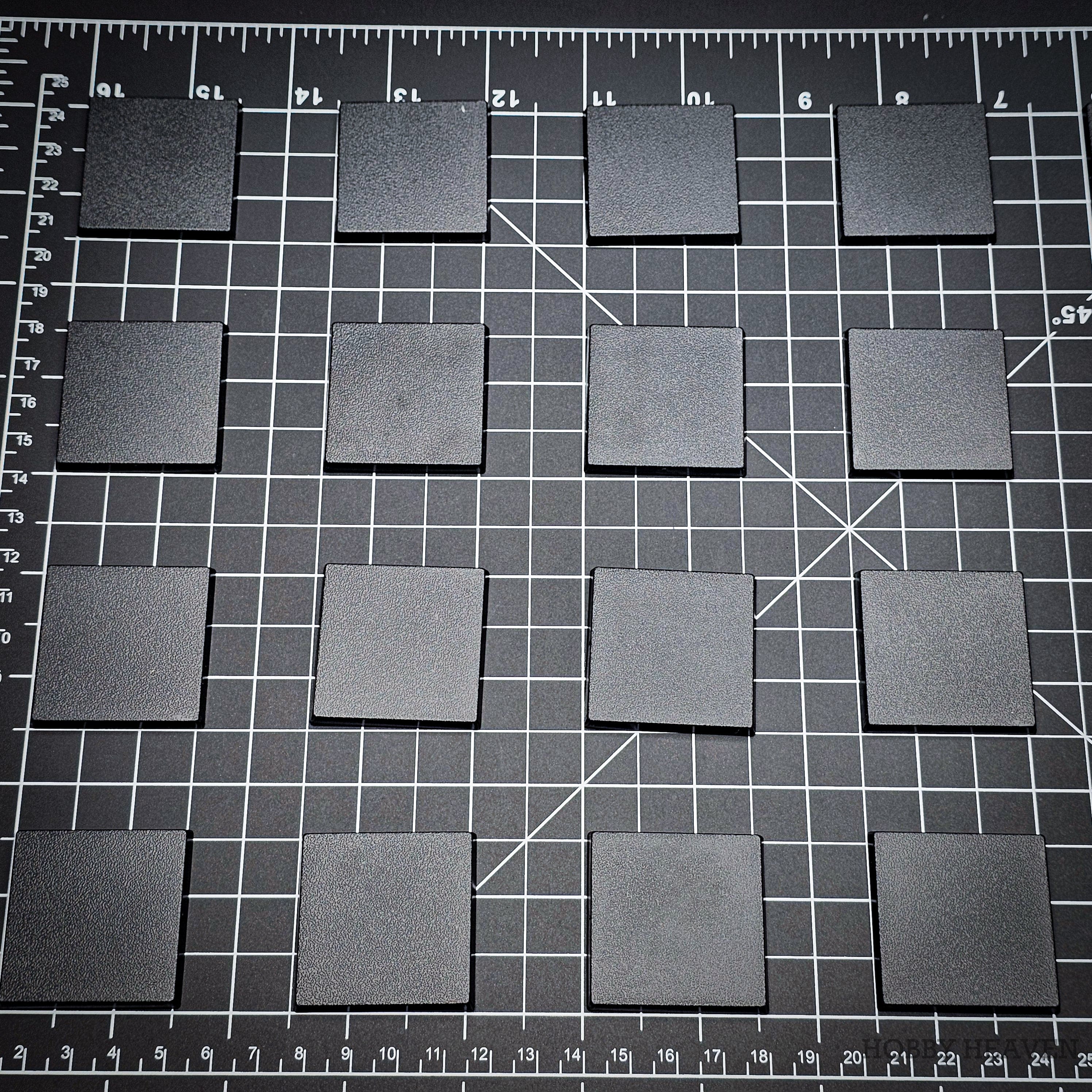 Base 40mm Square Plain Plastic Bases