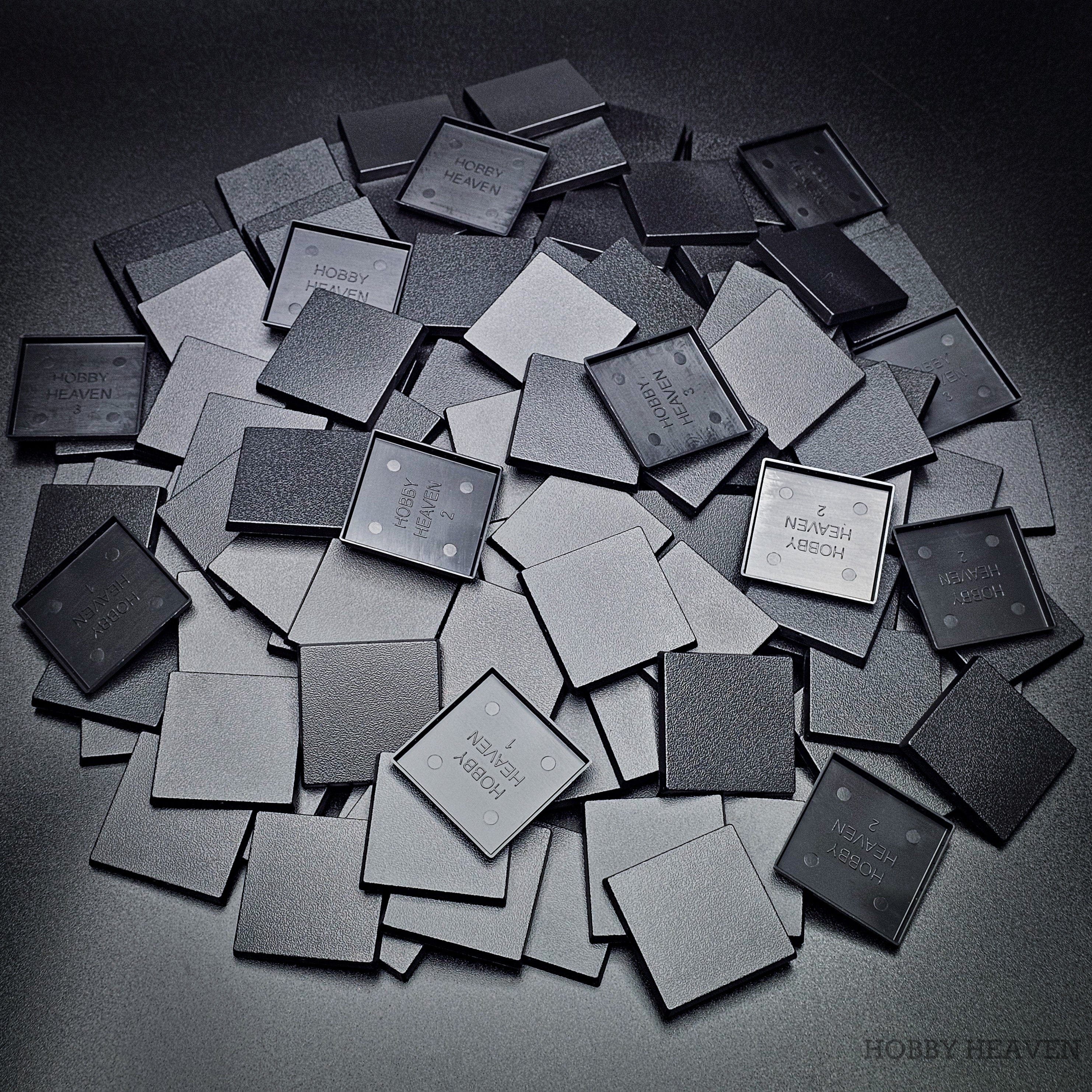 Base 40mm Square Plain Plastic Bases