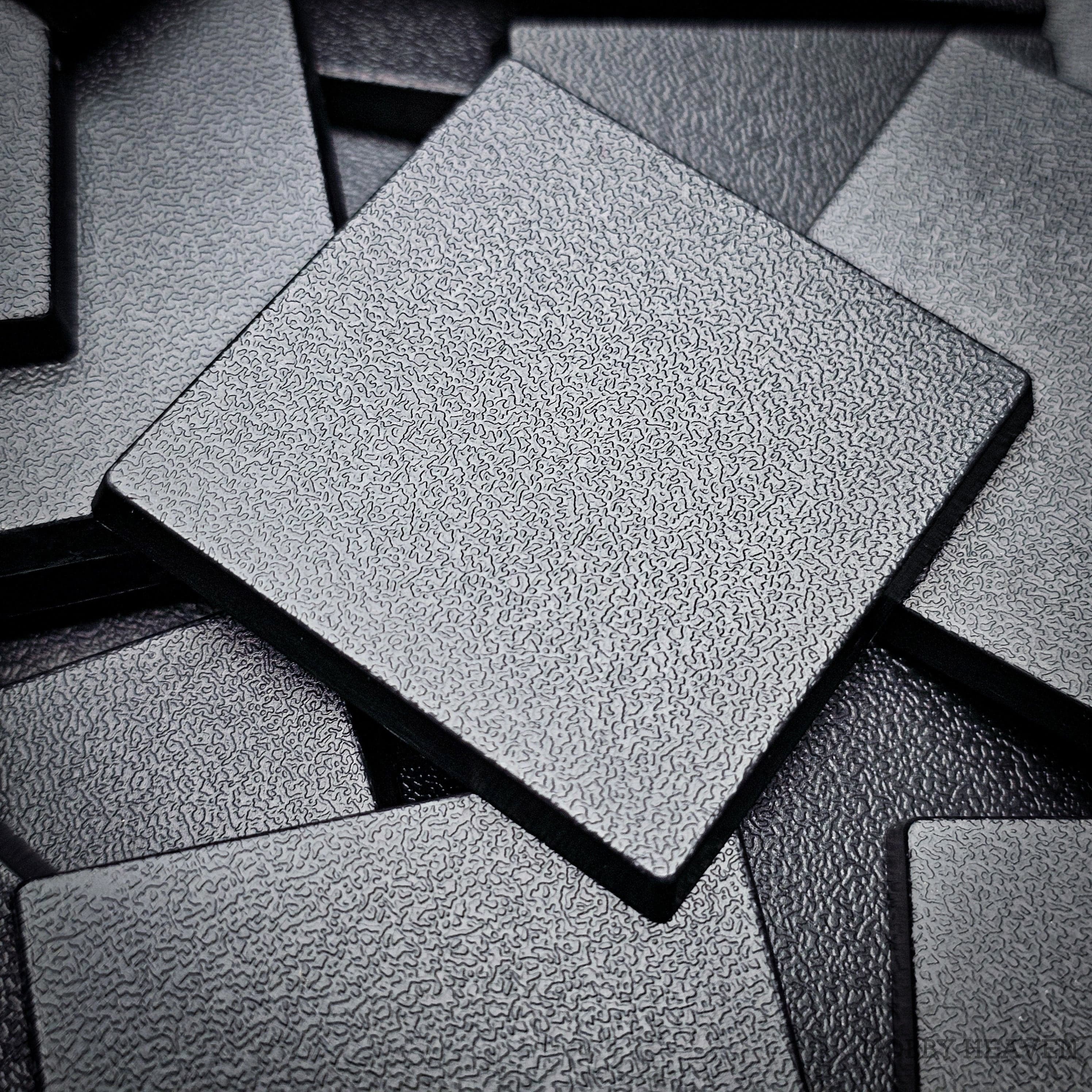 Base 40mm Square Plain Plastic Bases