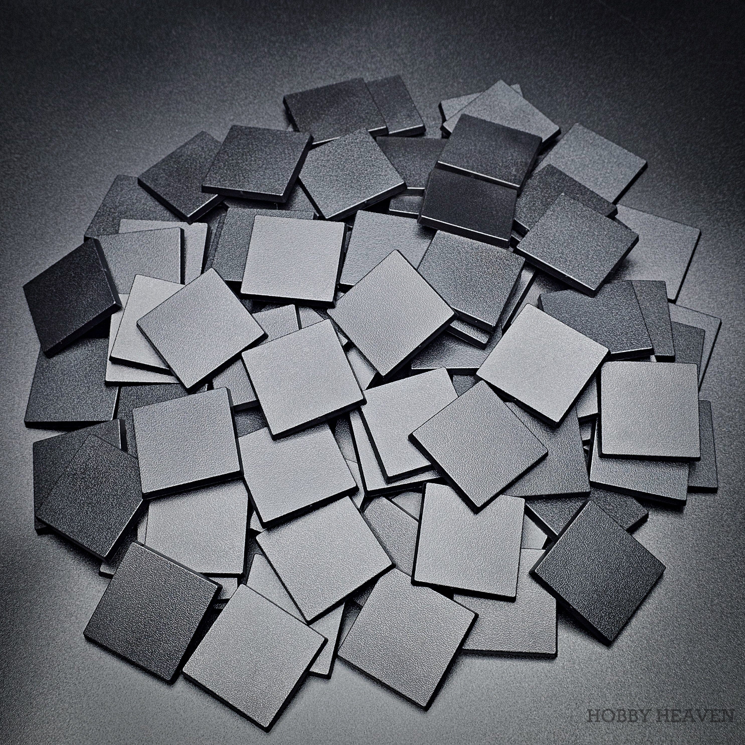 Base 40mm Square Plain Plastic Bases