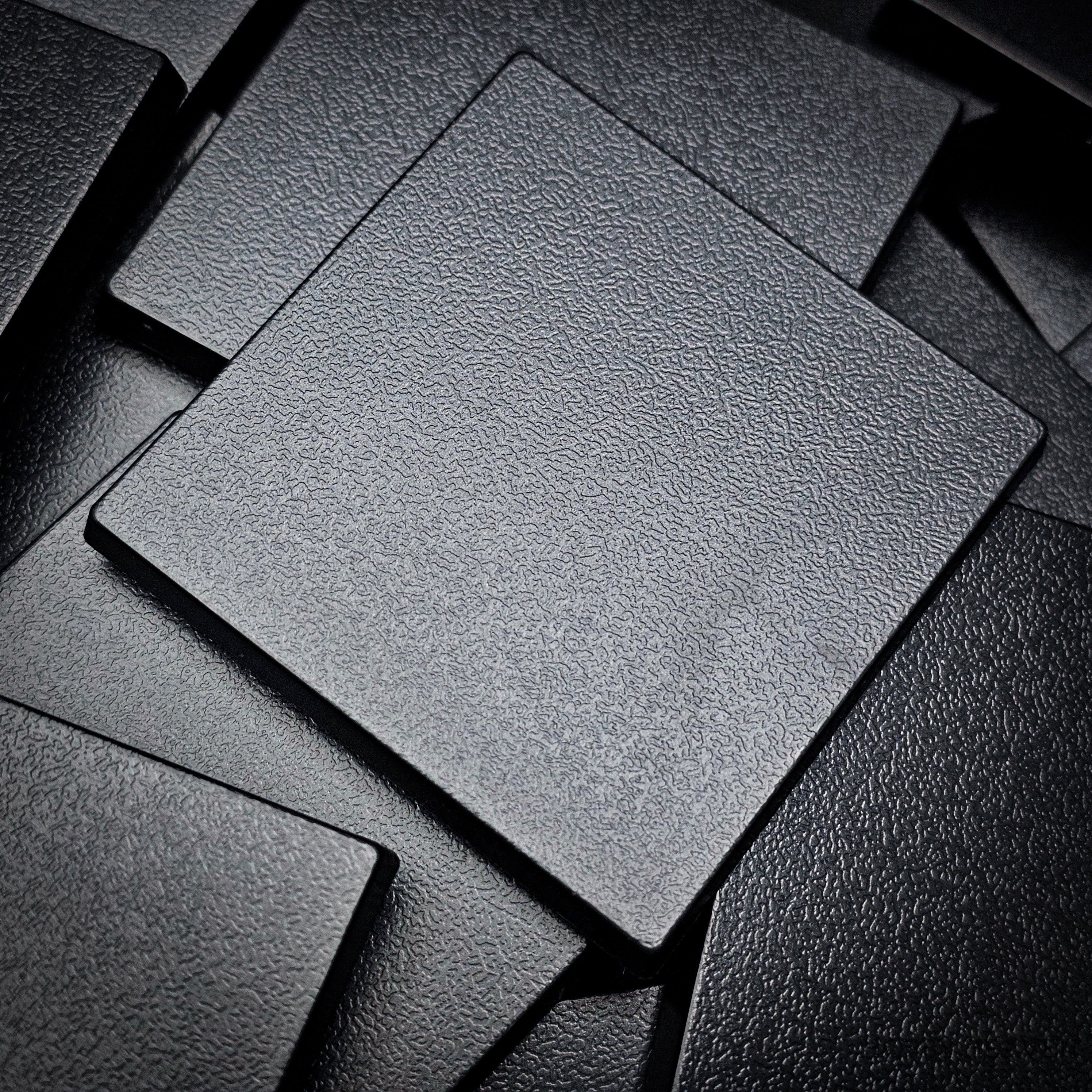 Base 50mm Square Plain Plastic Bases