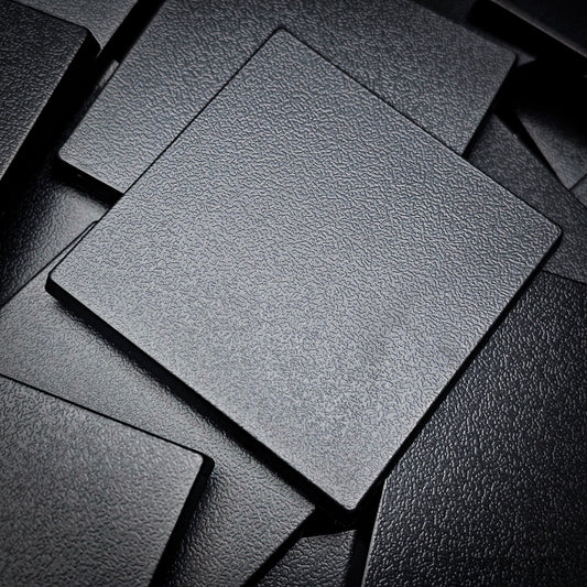 Base 50mm Square Plain Plastic Bases