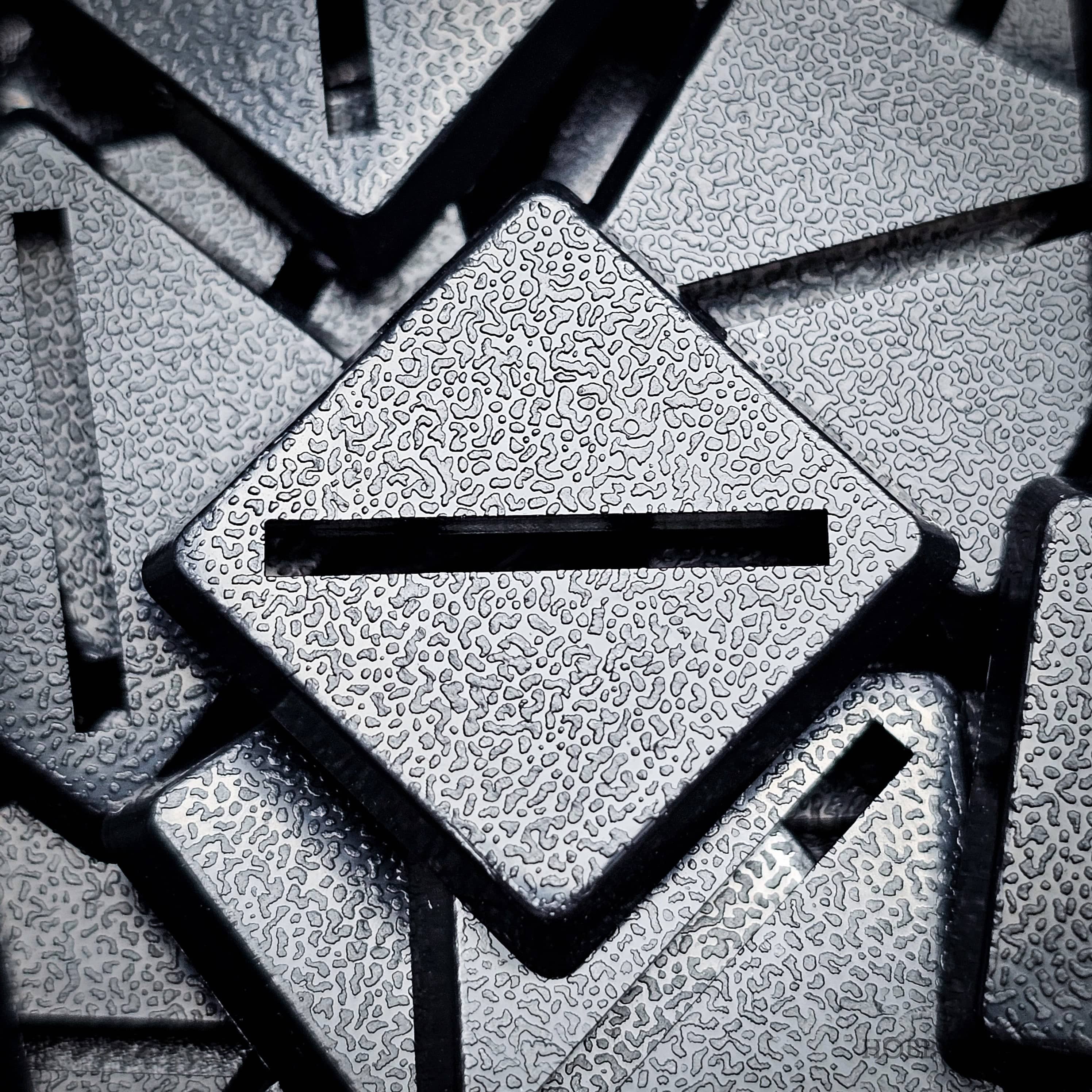 Base 20mm Square Slotted Plastic Bases