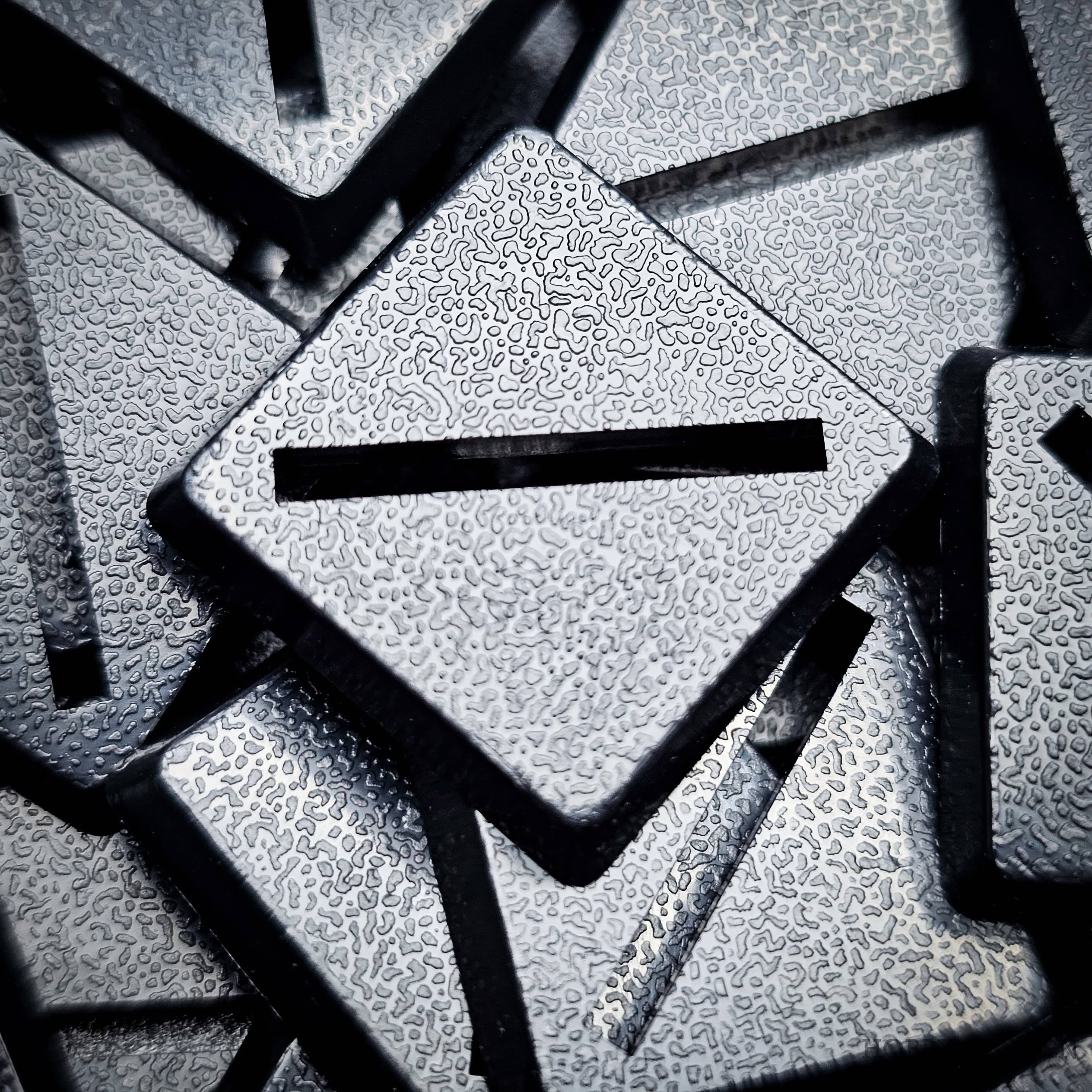 Base 20mm Square Slotted Plastic Bases