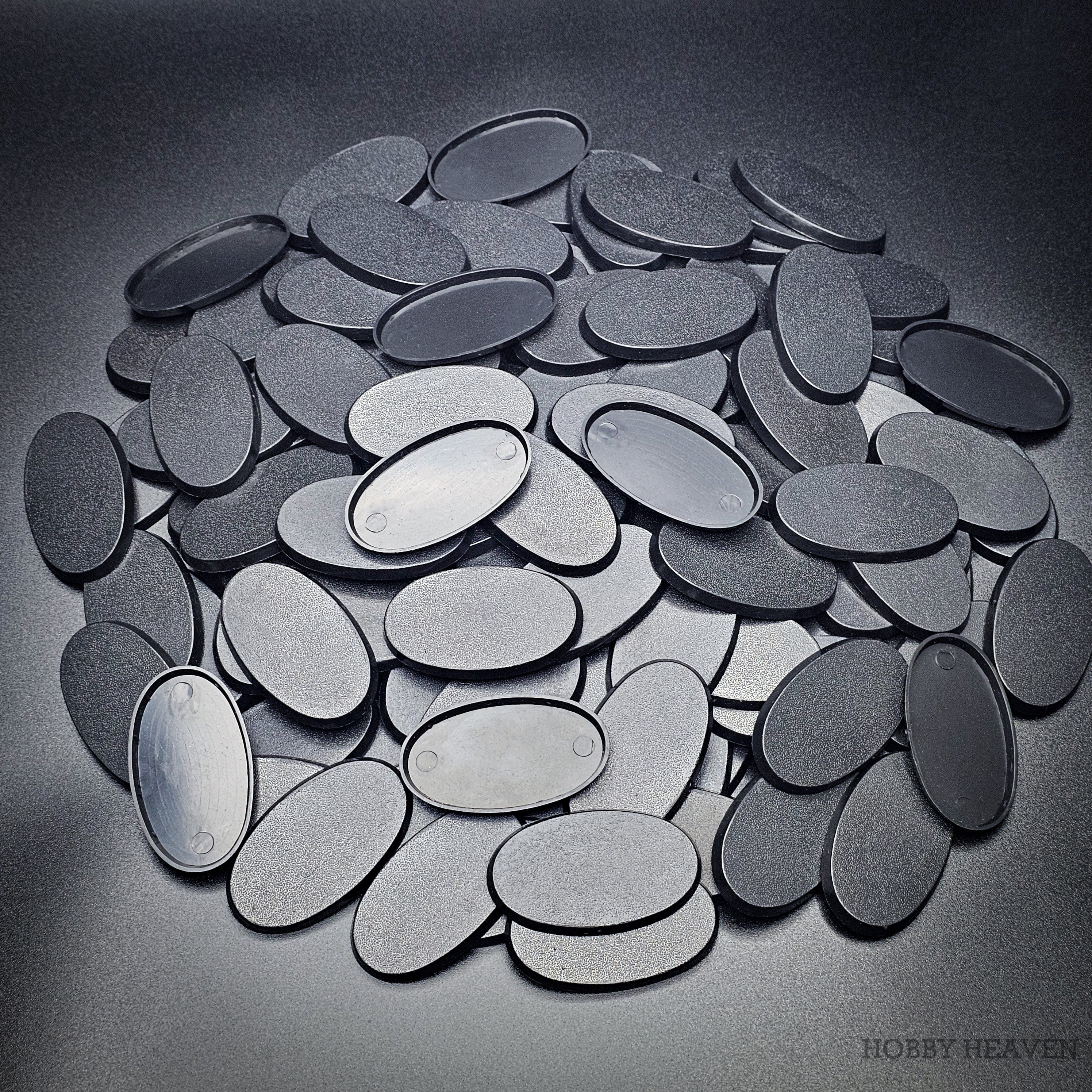 Base 60x35mm Oval Plain Plastic Bases