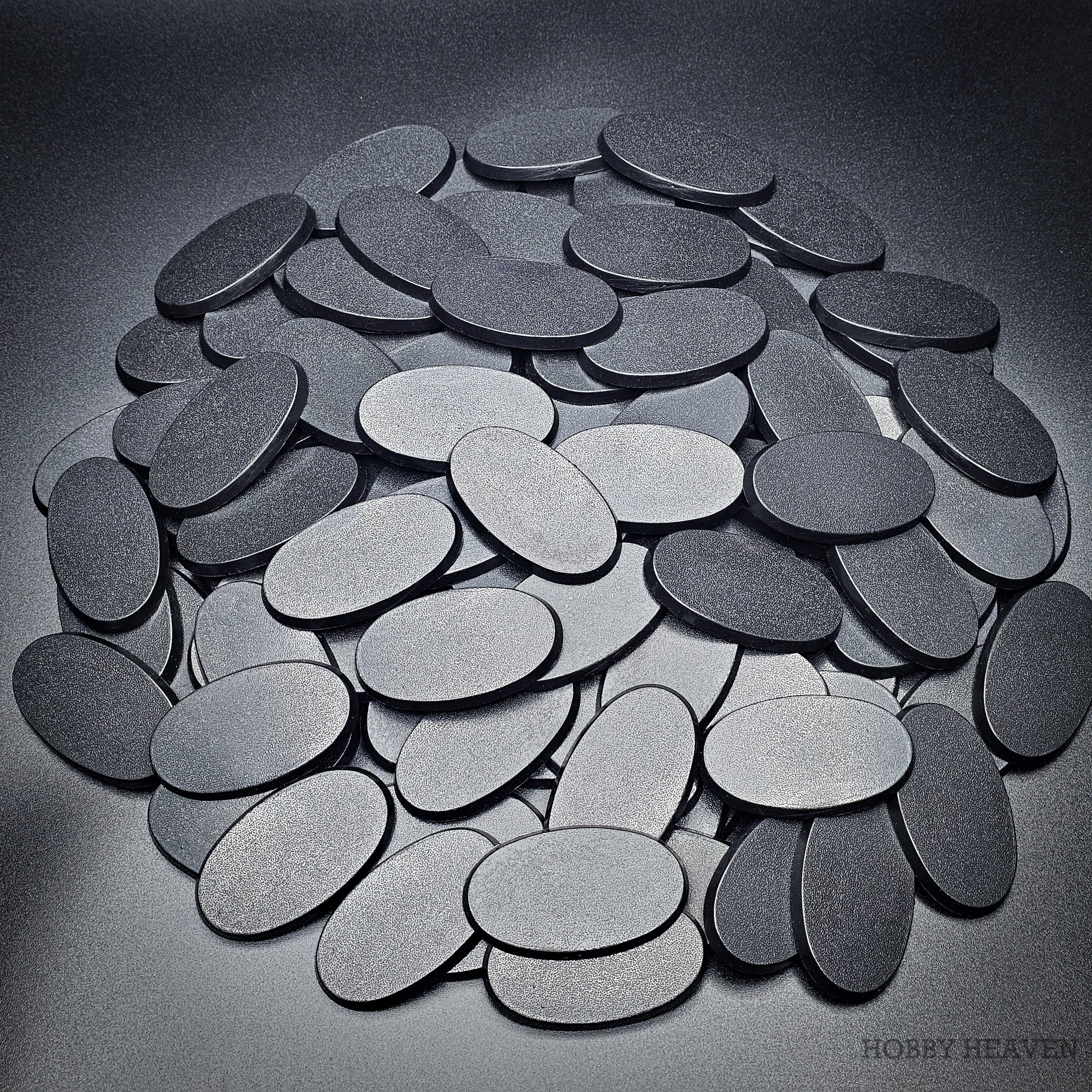 Base 60x35mm Oval Plain Plastic Bases