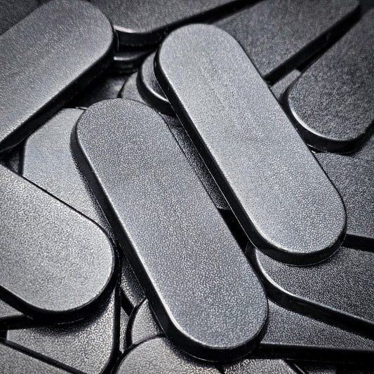 Base 70x25mm Pill Bike Plain Plastic Bases