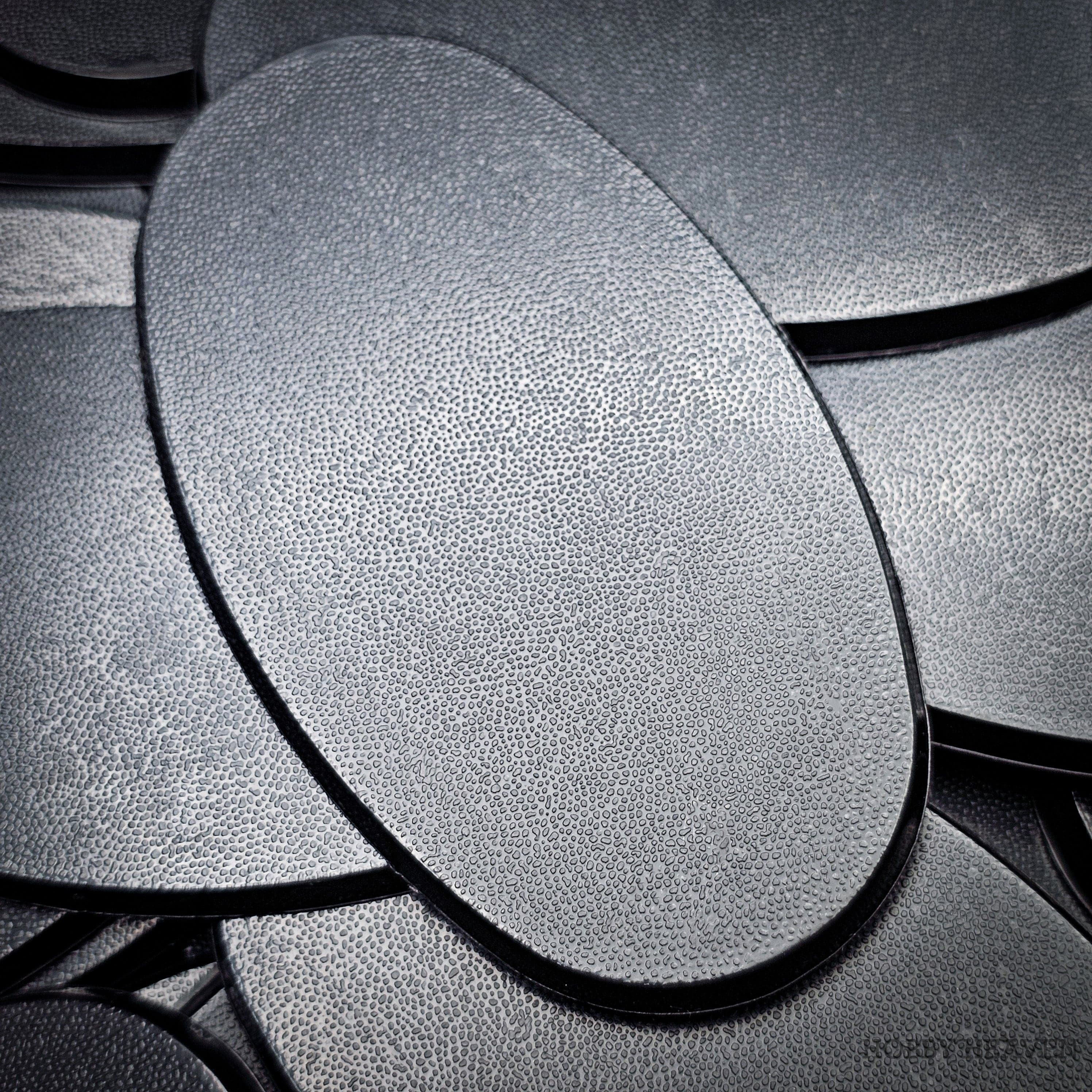 Base 90x52mm Oval Plain Plastic Bases