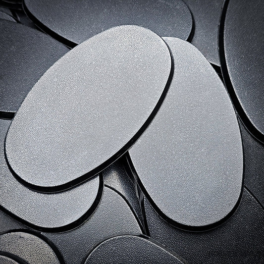Base 90x52mm Oval Plain Plastic Bases