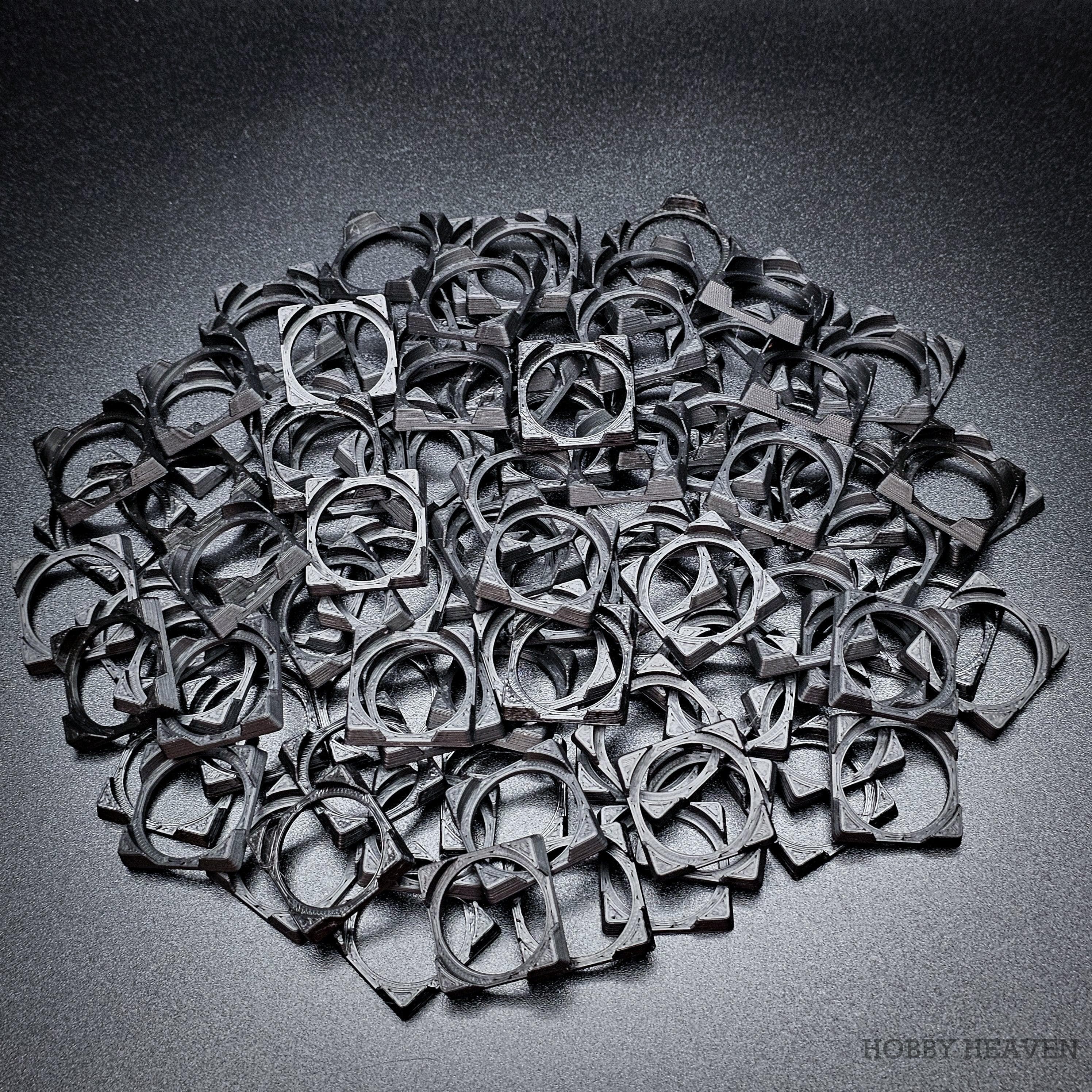 Base 25mm Round to 25mm Square Bases Converters 3d Print