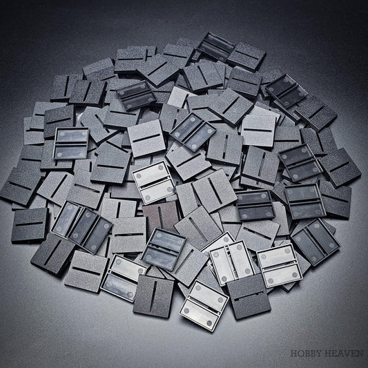 Base 30mm Square Parallel Slotted Plastic Bases