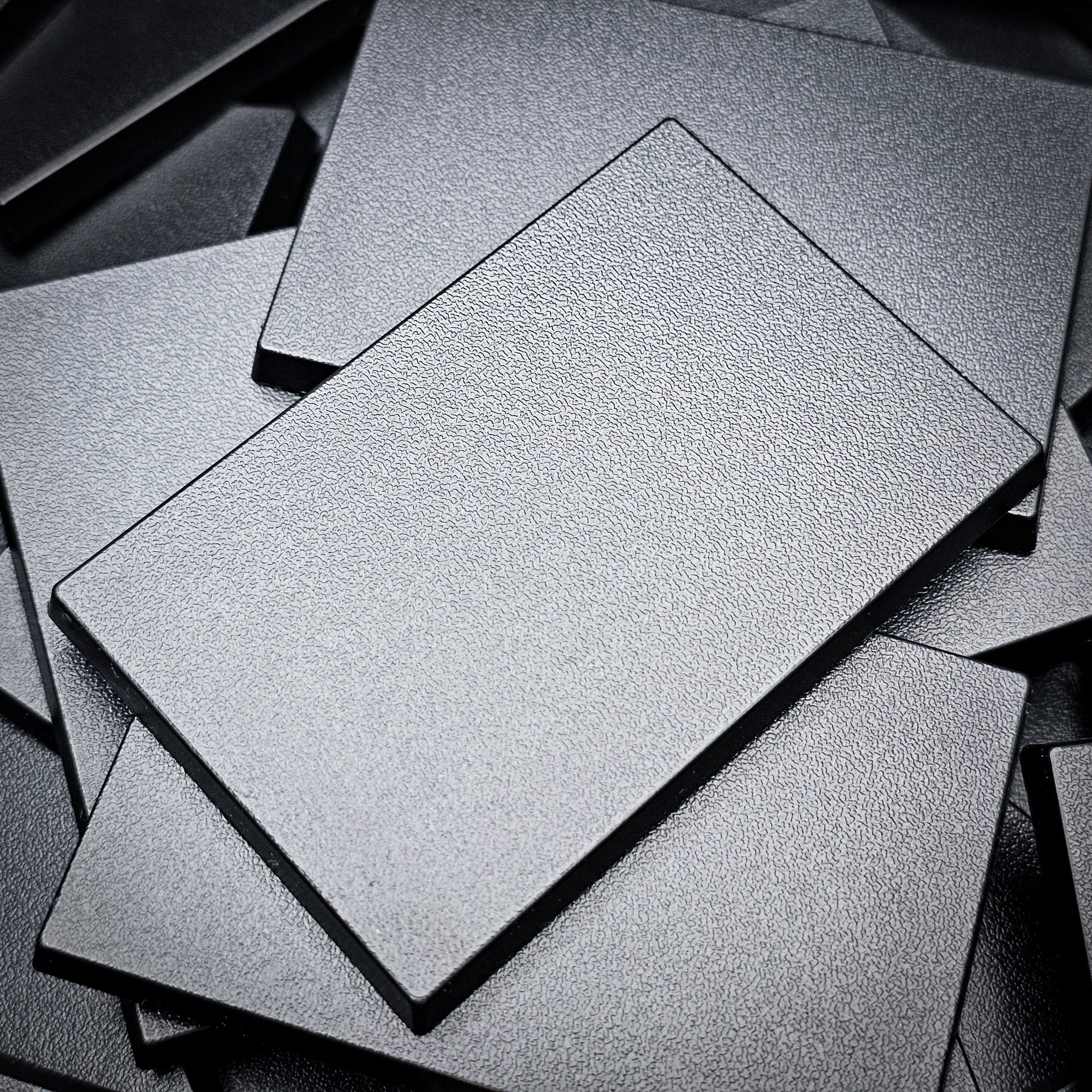 Base 50x75mm | 75x50mm Rectangular Plain Plastic Bases | Versatile Miniature Stands