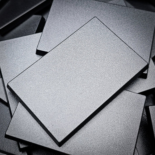 Base 50x75mm | 75x50mm Rectangular Plain Plastic Bases | Versatile Miniature Stands
