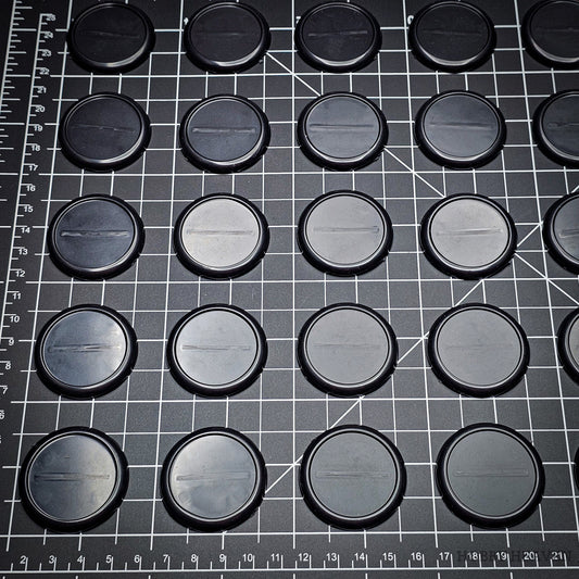 Base 40mm Wide Lip Round Plastic Bases