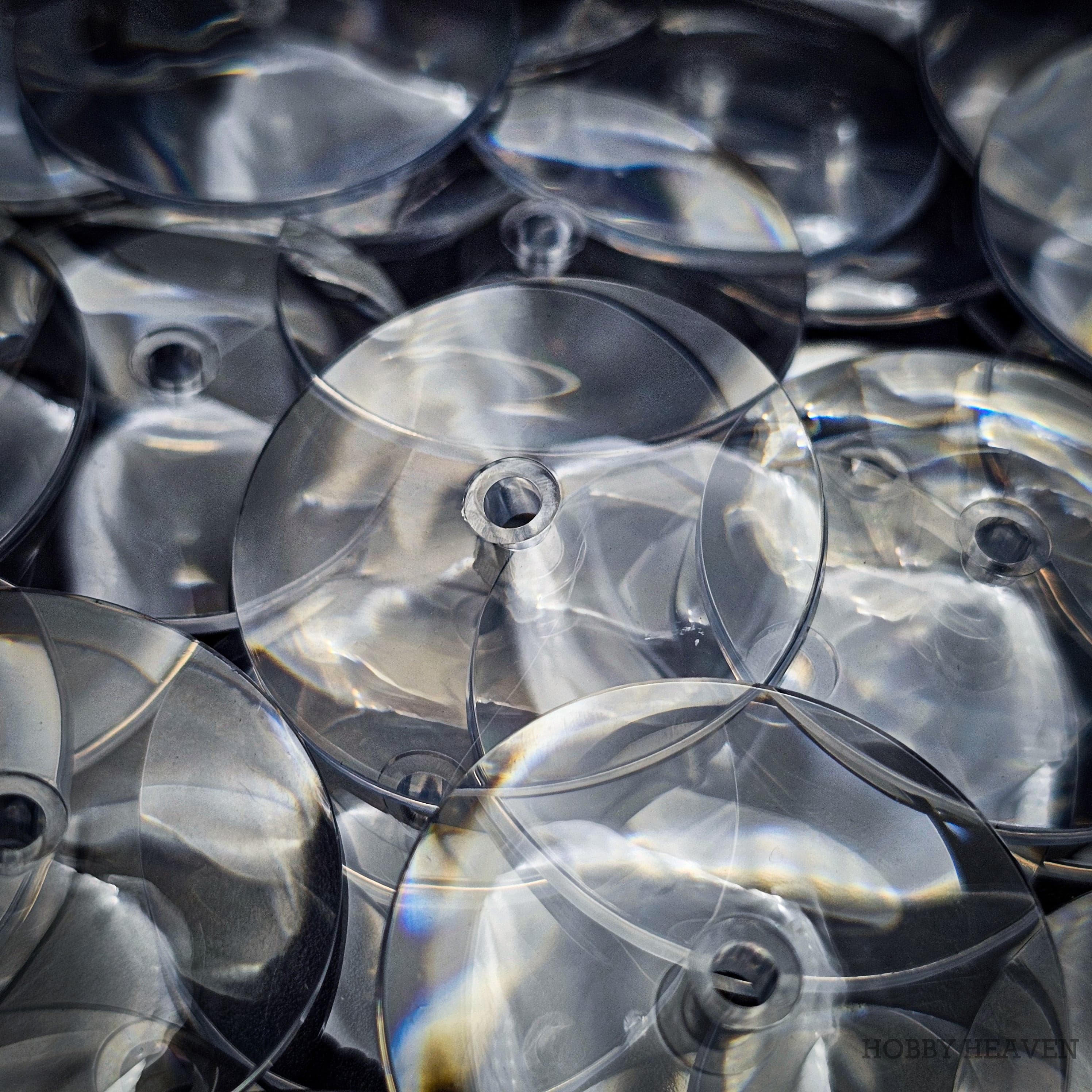 Base 32mm Round Flying Clear Plastic Base
