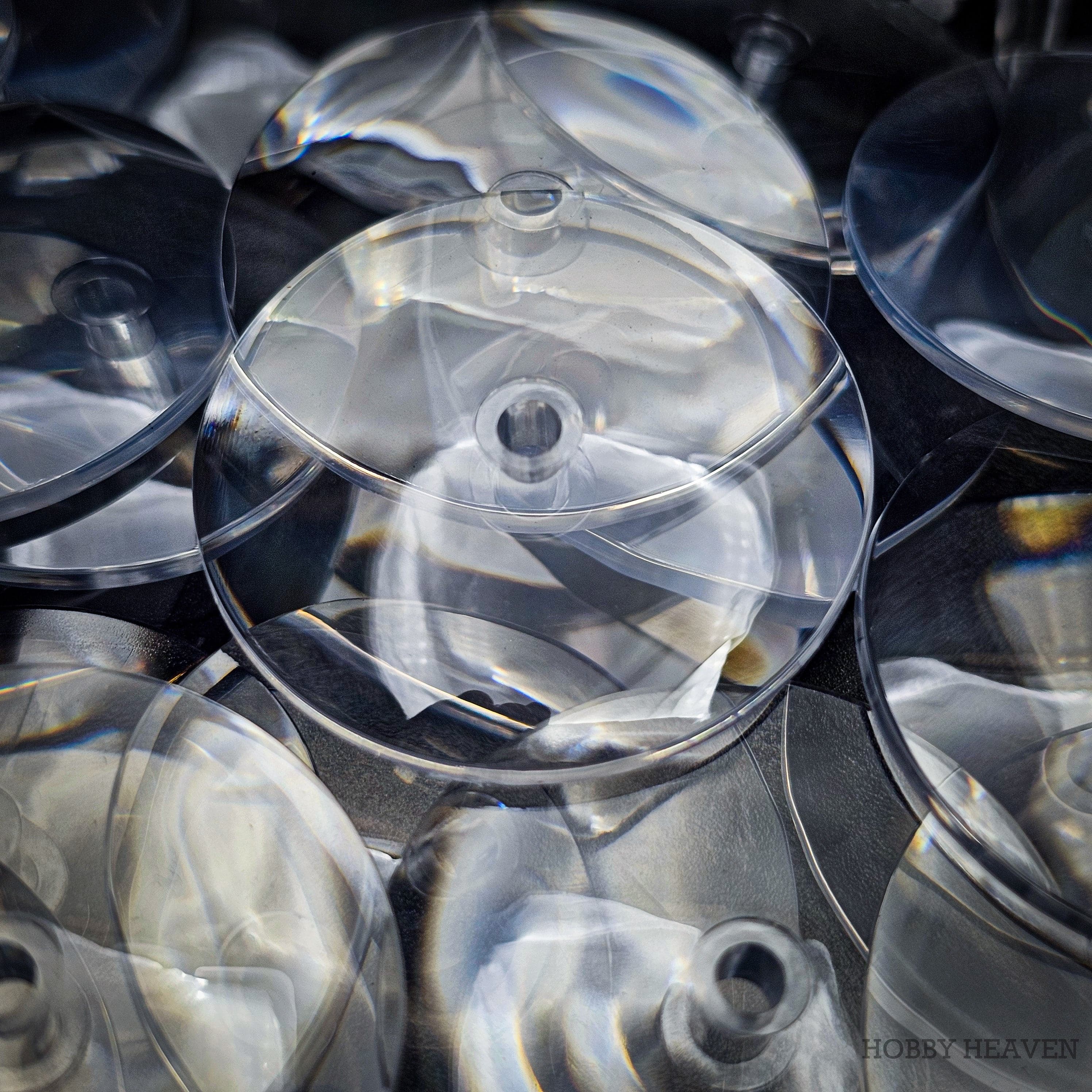 Base 32mm Round Flying Clear Plastic Base