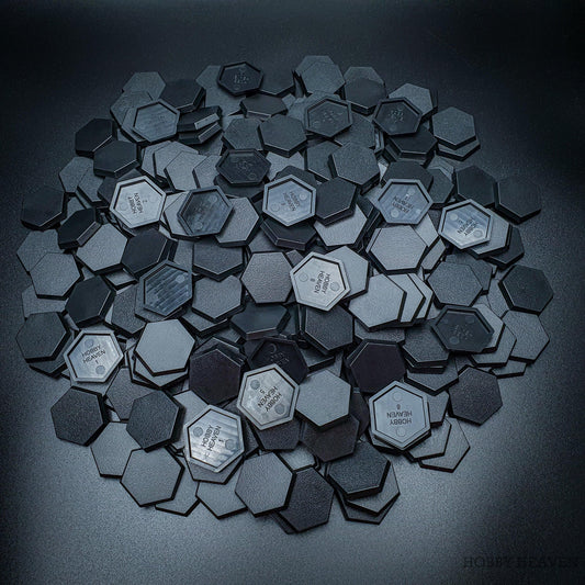 Base 30mm Hexagonal Plain Plastic Bases