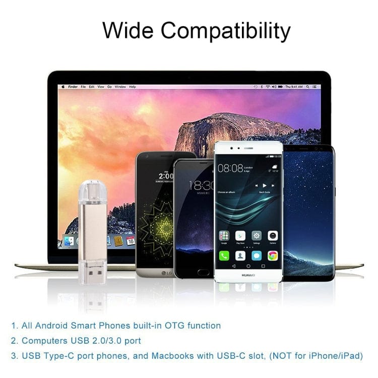 Mobile Accessories For Type-C Smartphones & PC Computer, 16GB