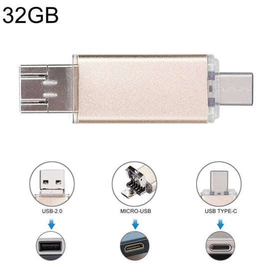 Mobile Accessories 32GB / Gold For Type-C Smartphones & PC Computer, 32GB