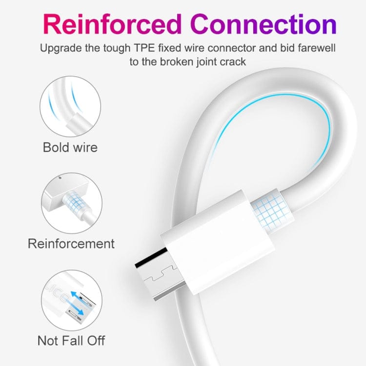 Mobile Accessories Micro USB XJ-023 2 PCS USB Male to Micro USB Male Interface Charge Cable, Length: 1m, Micro USB