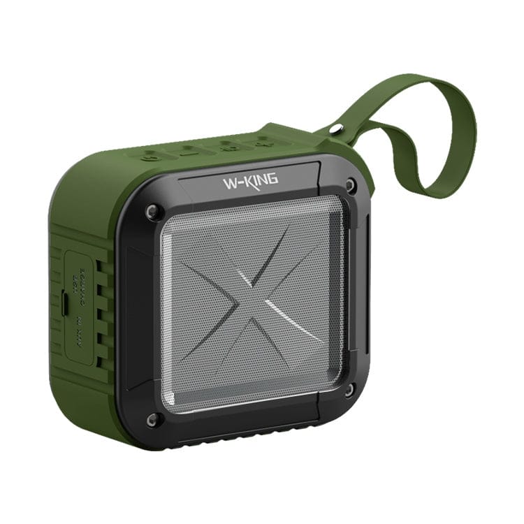 W-KING S7 Mini Wireless Waterproof Loudspeaker With TF/FM/AUX/NFC Bluetooth Bike Speaker(Army Green)