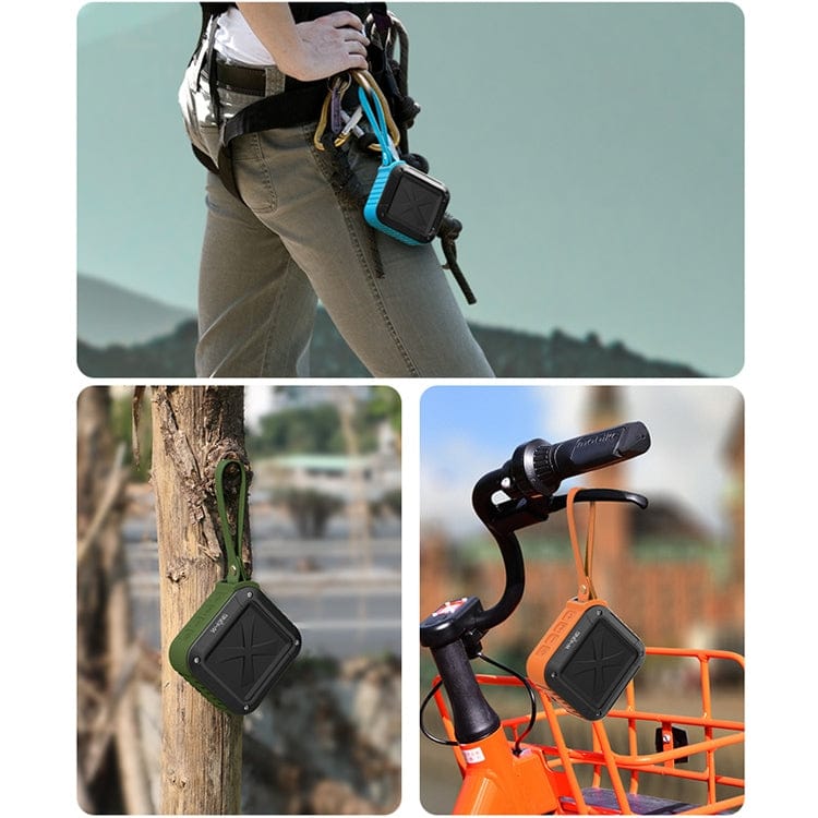 W-KING S7 Mini Wireless Waterproof Loudspeaker With TF/FM/AUX/NFC Bluetooth Bike Speaker(Army Green)