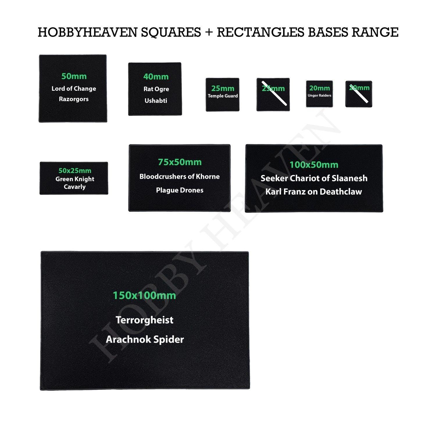 Base 90x52mm Oval Plain Plastic Bases