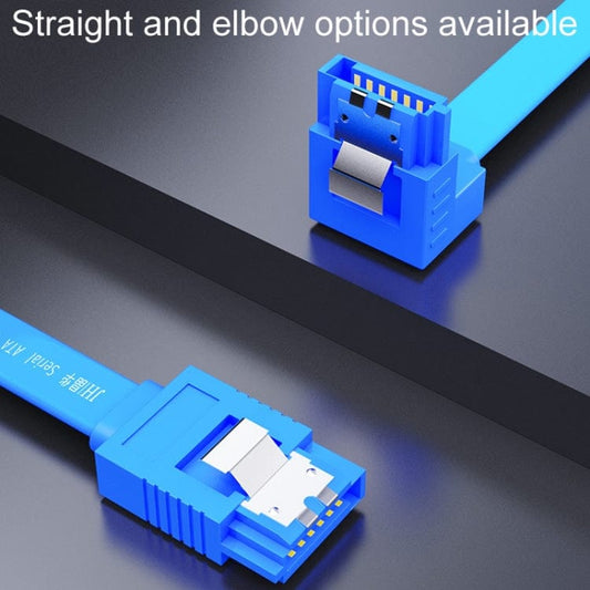 High Speed SATA3.0 SSD Serial Cable 0.45m JINGHUA U510B High Speed SATA3.0 SSD Serial Cable(Blue Straight To Bend) 987003780538