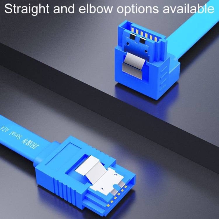 High Speed SATA3.0 SSD Serial Cable 0.45m JINGHUA U510B High Speed SATA3.0 SSD Serial Cable(Blue Straight To Bend) 987003780538