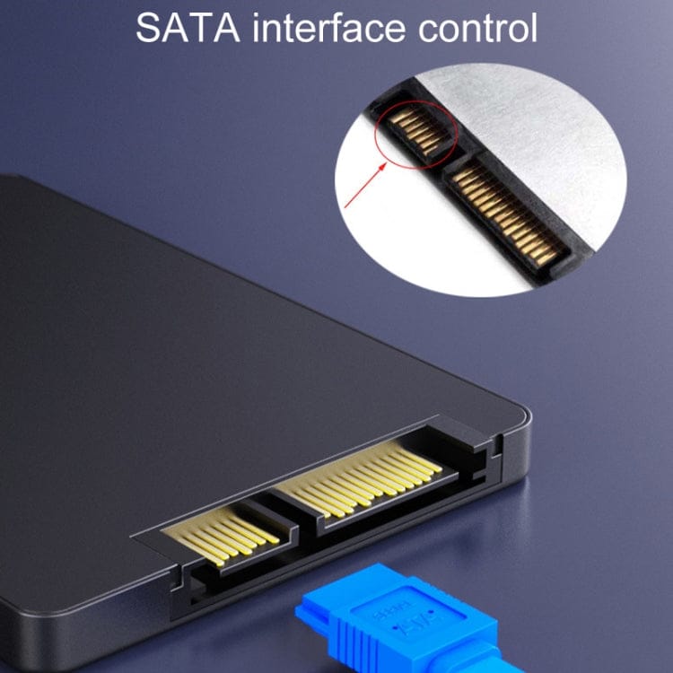 High Speed SATA3.0 SSD Serial Cable 0.45m JINGHUA U510B High Speed SATA3.0 SSD Serial Cable(Blue Straight To Bend) 987003780538