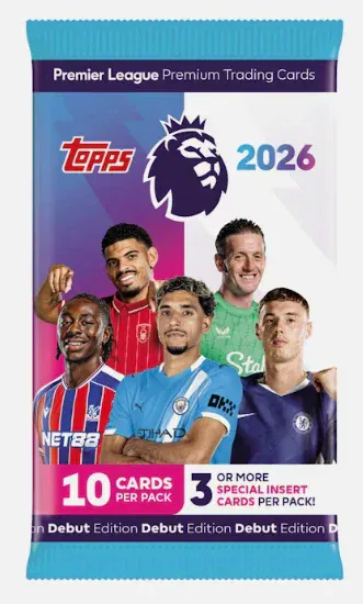 Barely Sensible Collectables Single Booster Pack Topps Premier League 2026 Trading Card Game - Booster Pack