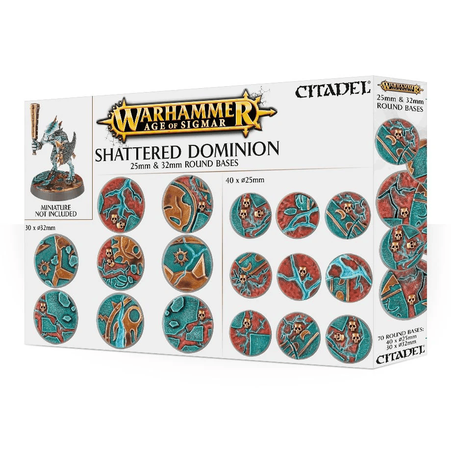 Bases AOS: SHATTERED DOMINION: 25 & 32MM ROUND 5011921073115