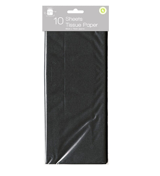 Tissue paper sheets - black 5012128568299