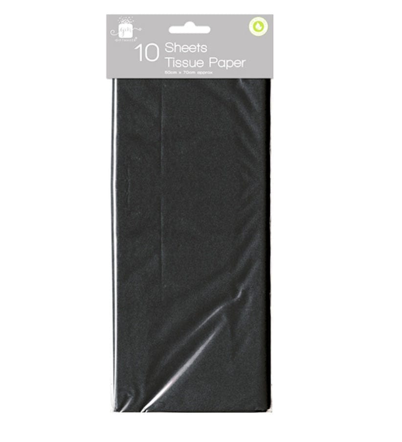 Tissue paper sheets - black 5012128568299