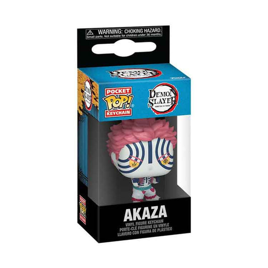AJ Toys & Books Funko Funko Akaza - Demon Slayer Pop! Keychain