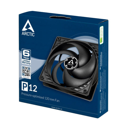 Arctic P12 Pressure Optimised 12cm Case Fan with Fluid Dynamic 1800 RPM 4895213701372
