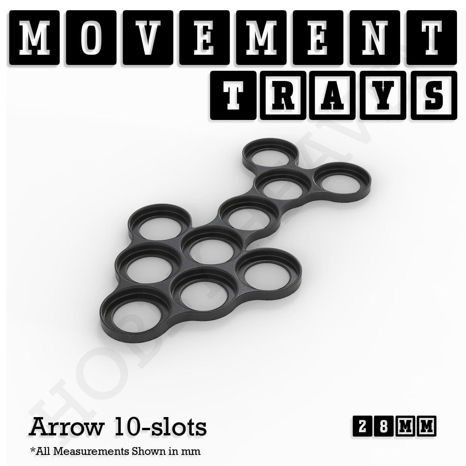 Movement Tray 28mm Movement Trays for Tabletop Games | Wargaming | Full Range