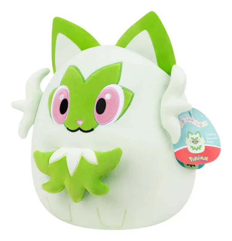 Barely Sensible Collectables Plush Squishmallows - 10 Inch - Pokémon - Sprigatito