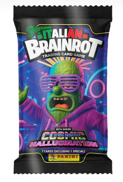 Barely Sensible Collectables Single Booster Pack Panini - Italian Brainrot - Cosmic Hallucination - Trading Card Booster Pack