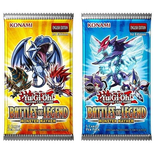 Barely Sensible Collectables Single Booster Pack Yu-Gi-Oh - Battles of Legend: Monster Mayhem - Booster Pack
