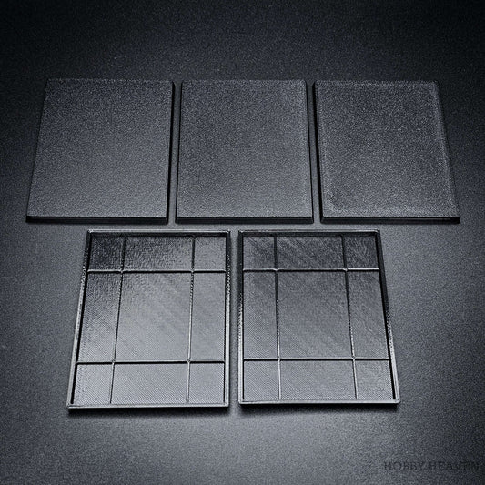 Base 100x75mm Rectangle Plain Plastic Bases 3d Print