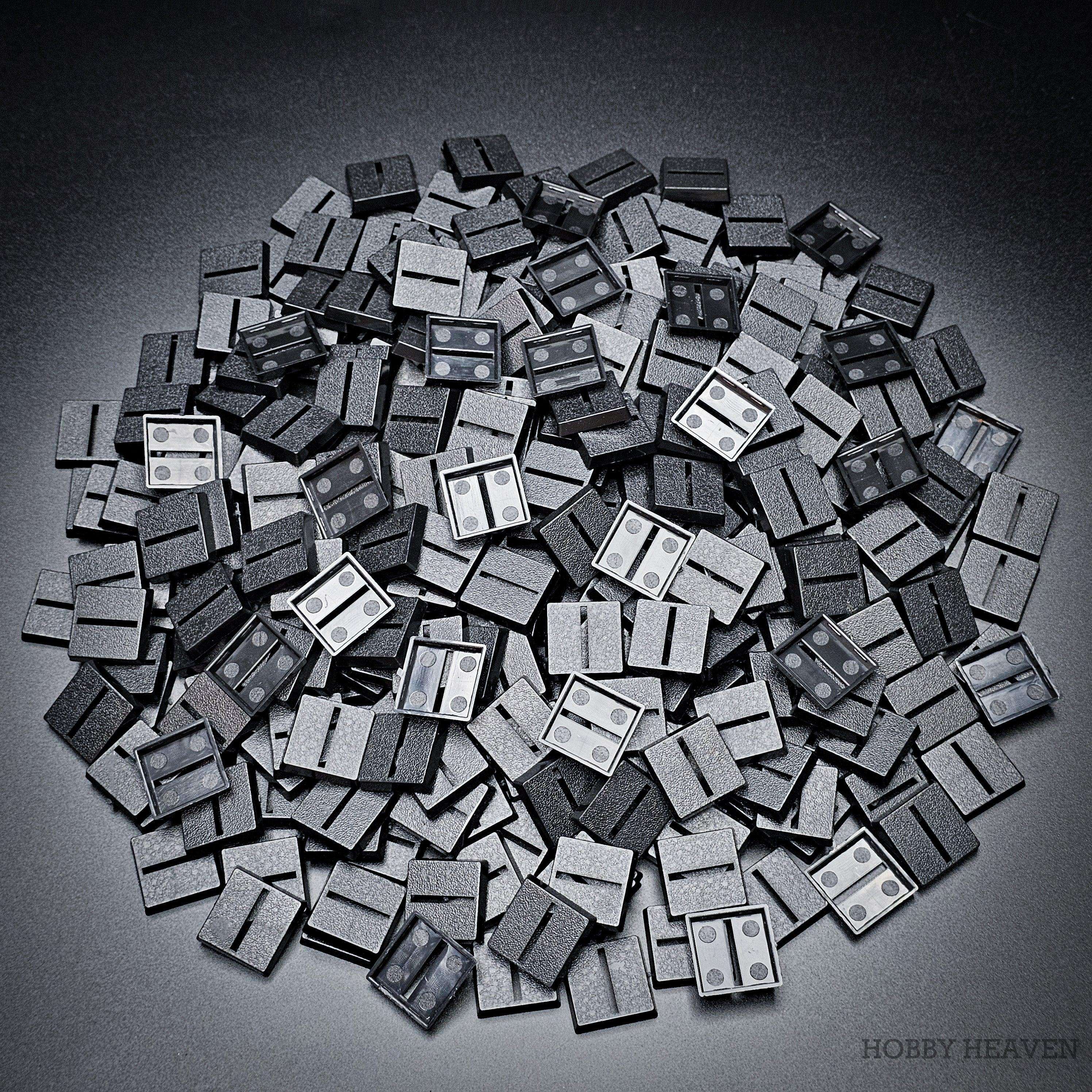 Base 20mm Square Parallel Slotted Plastic Bases