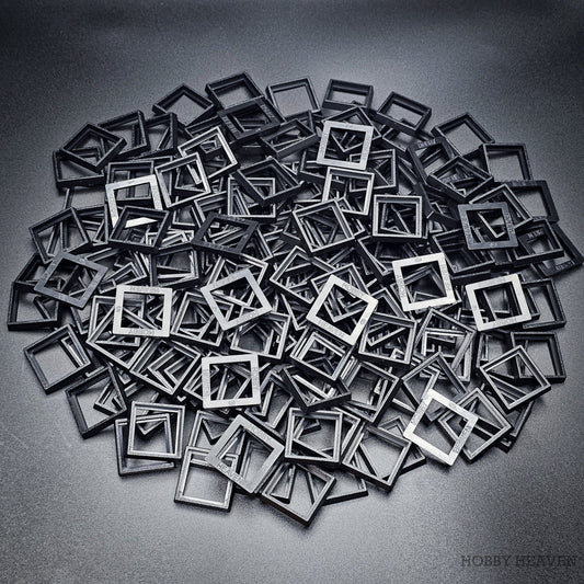 Base 25–30mm Square Base Adapters | Injection Moulded | No Rebasing Required | Fits Popular Fantasy Miniatures