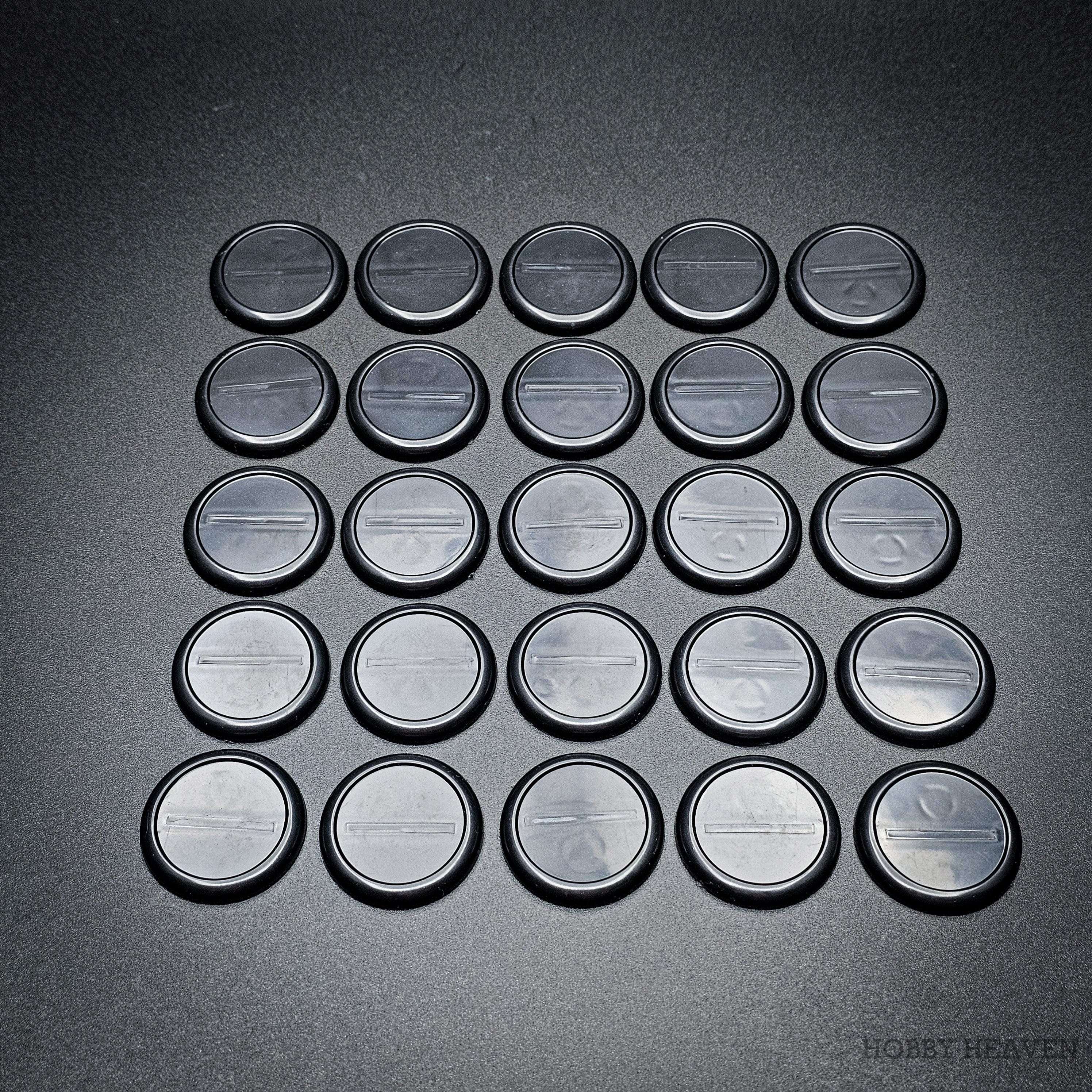 Base 30mm Wide Lip Round Plastic Bases