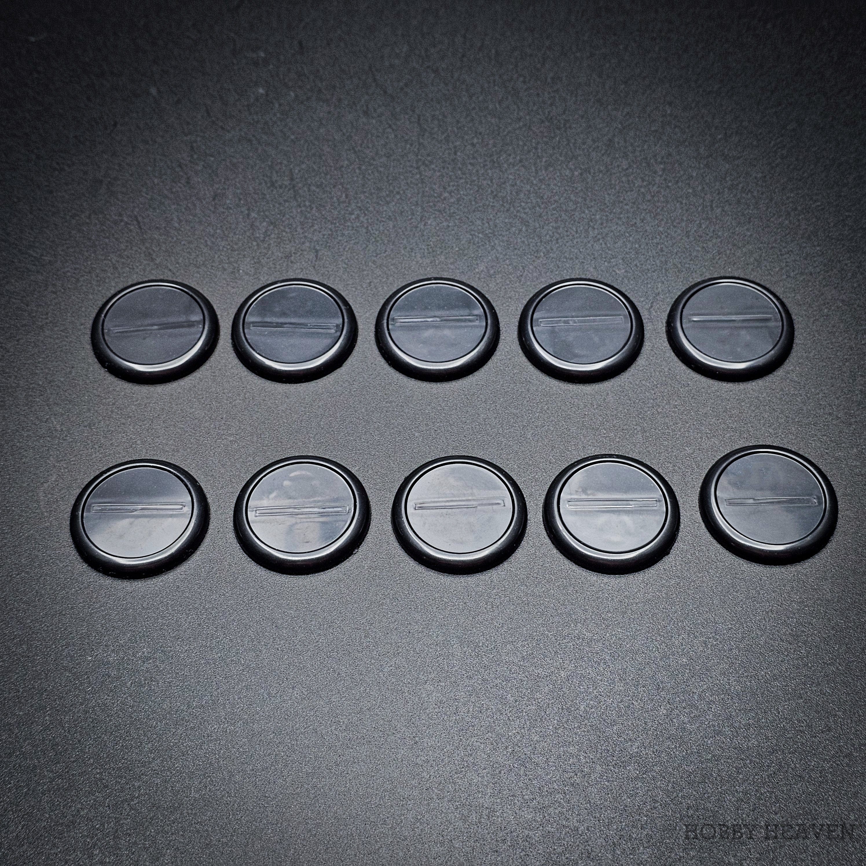 Base 30mm Wide Lip Round Plastic Bases
