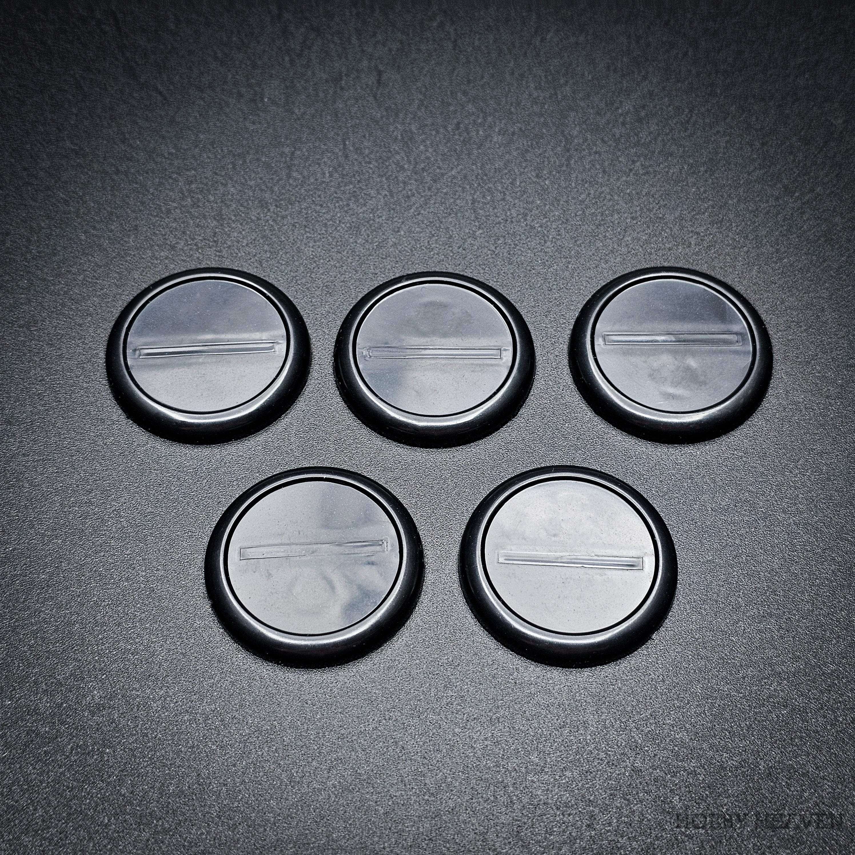 Base 30mm Wide Lip Round Plastic Bases