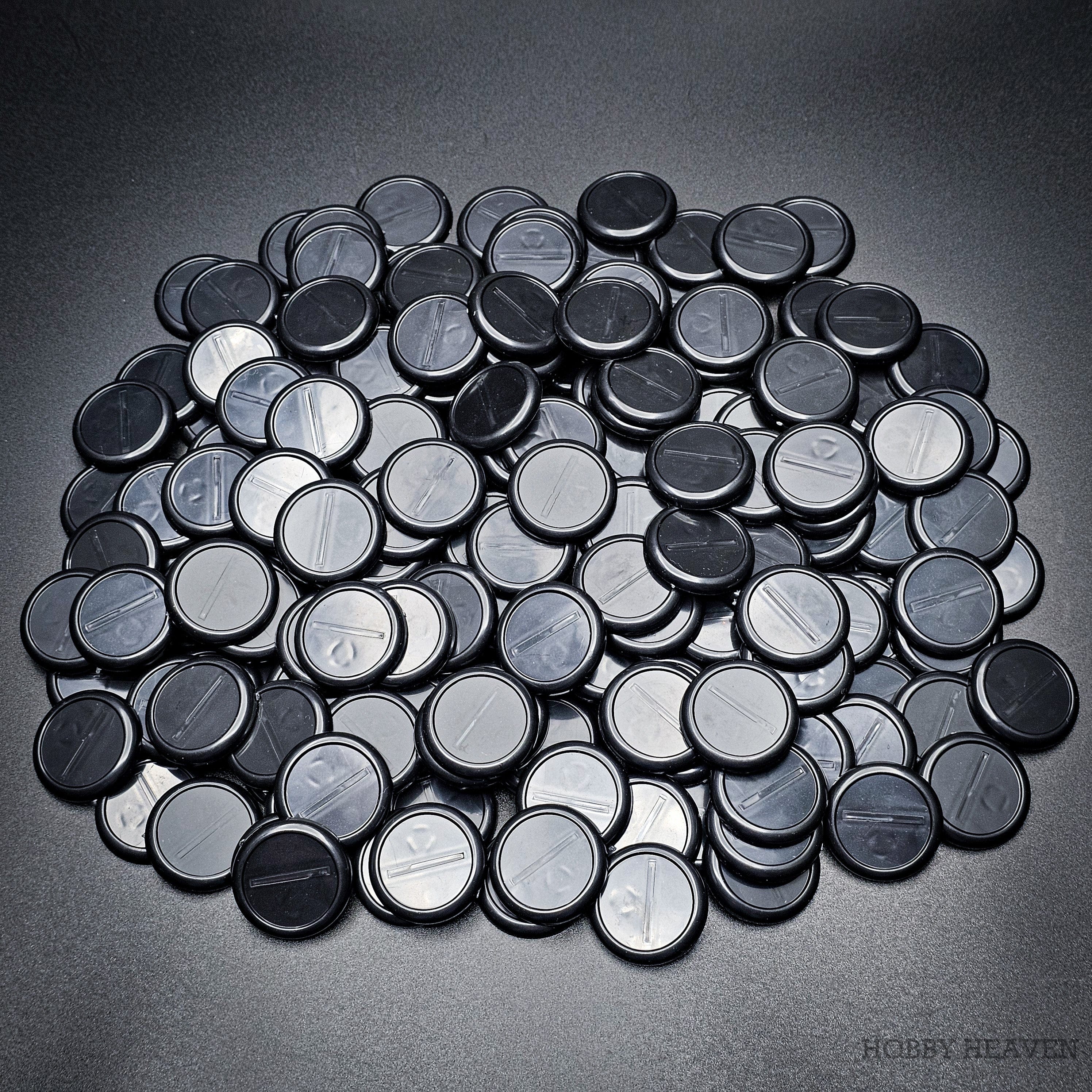 Base 30mm Wide Lip Round Plastic Bases