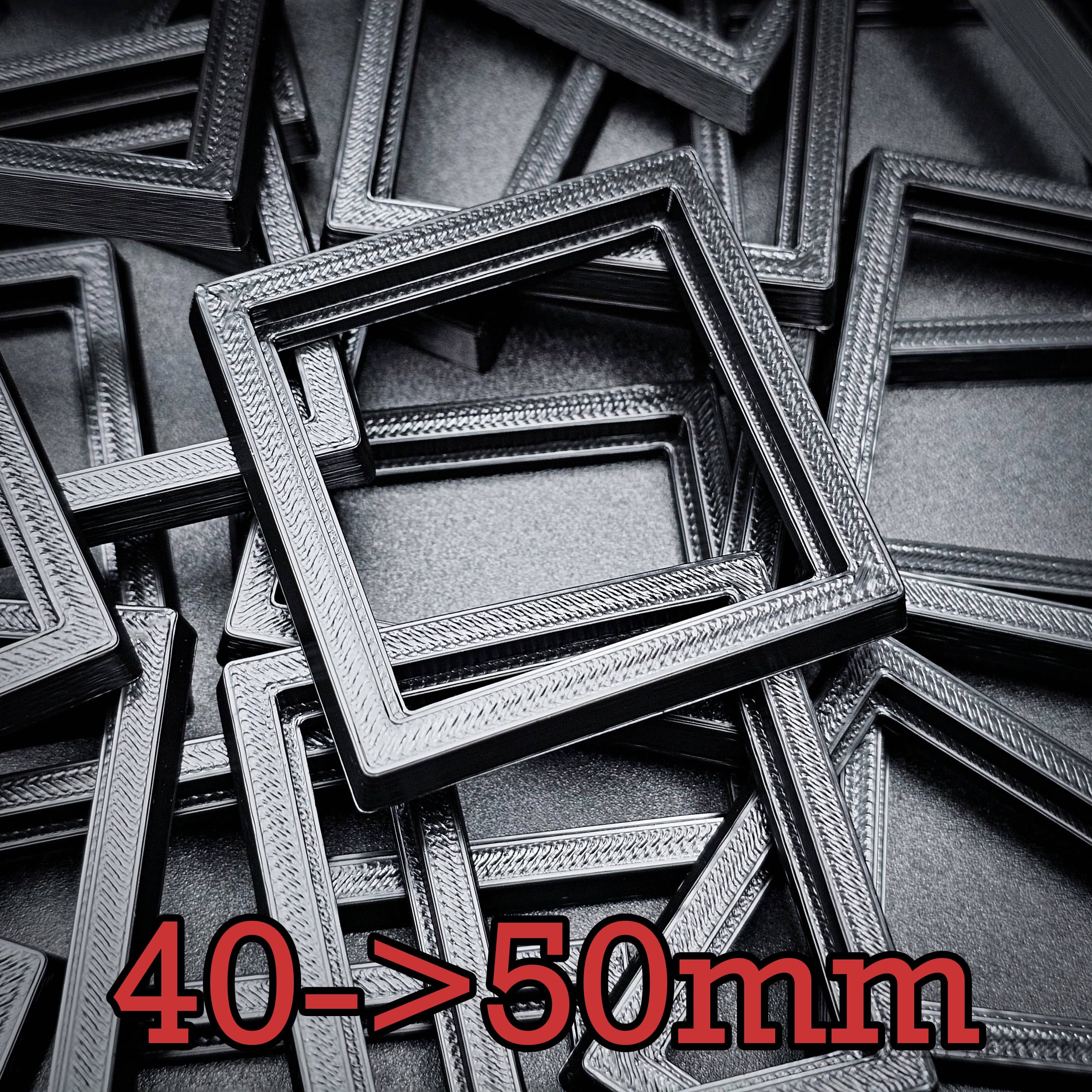 Base 40 to 50mm Square Bases Converters 3d Print
