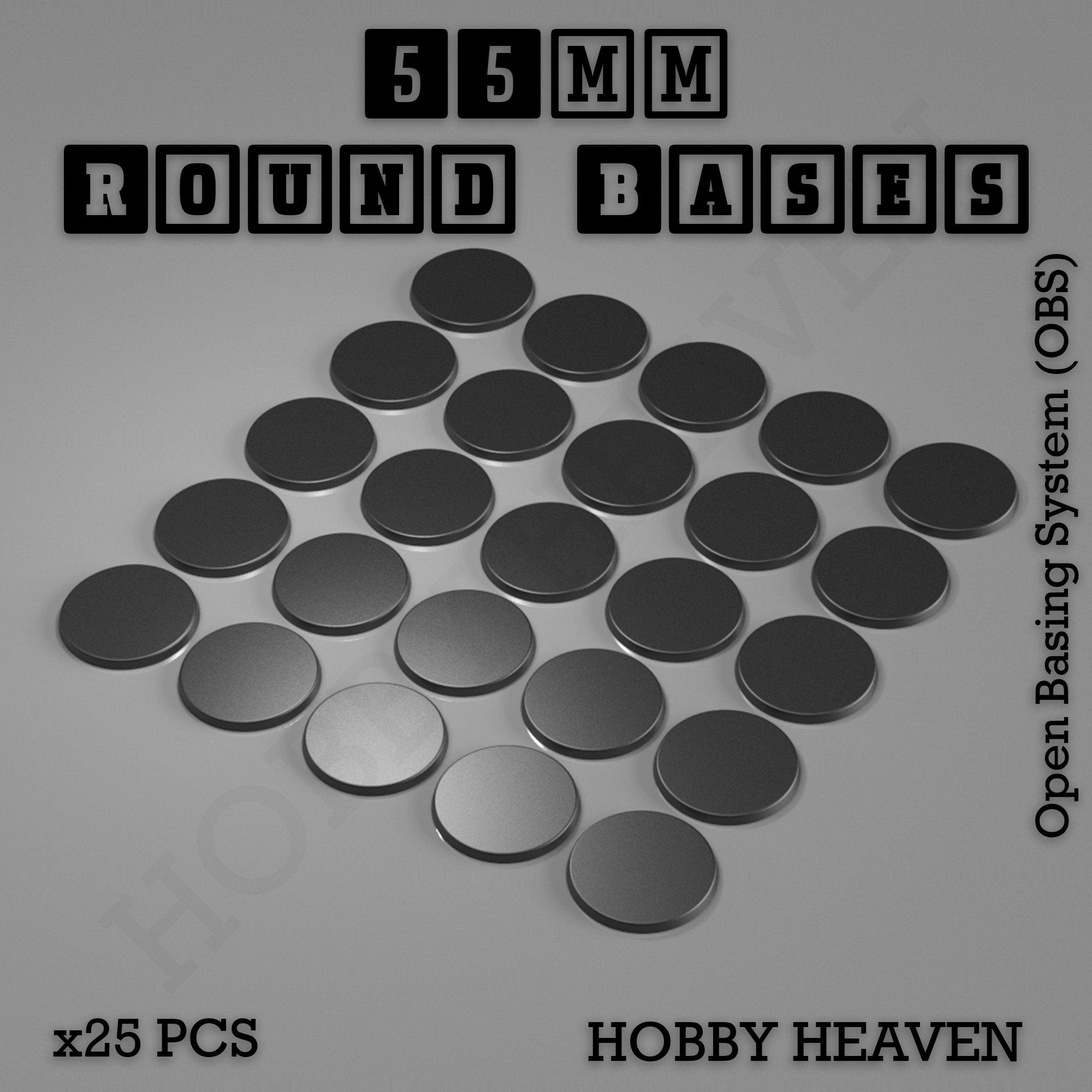 Base 55mm Round Textured Bases 3d Printed Infinty Compatible