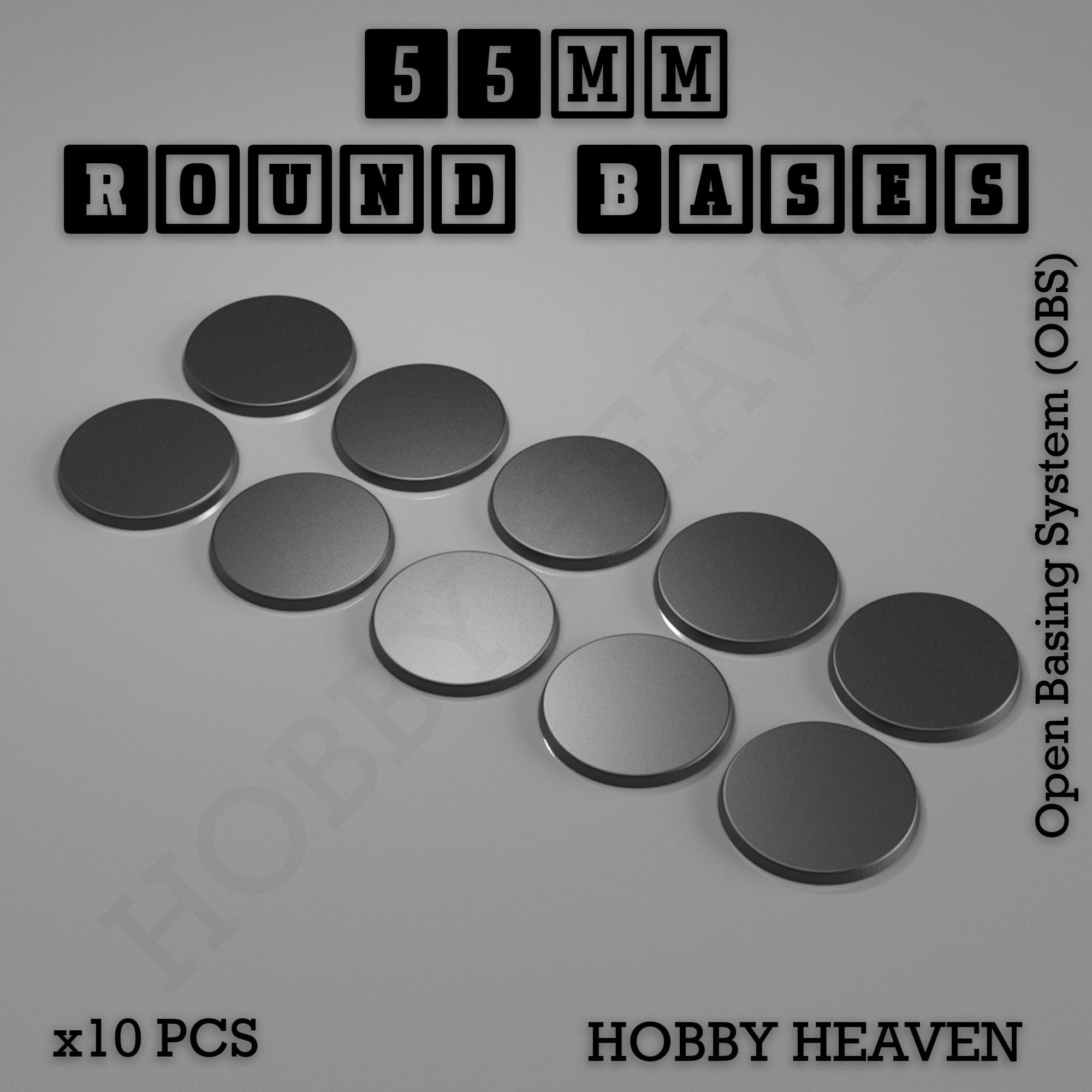 Base 55mm Round Textured Bases 3d Printed Infinty Compatible
